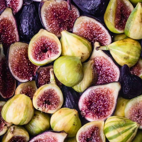 close up of the HEART notes ingredient, FIG which is used in the scented candle FIG