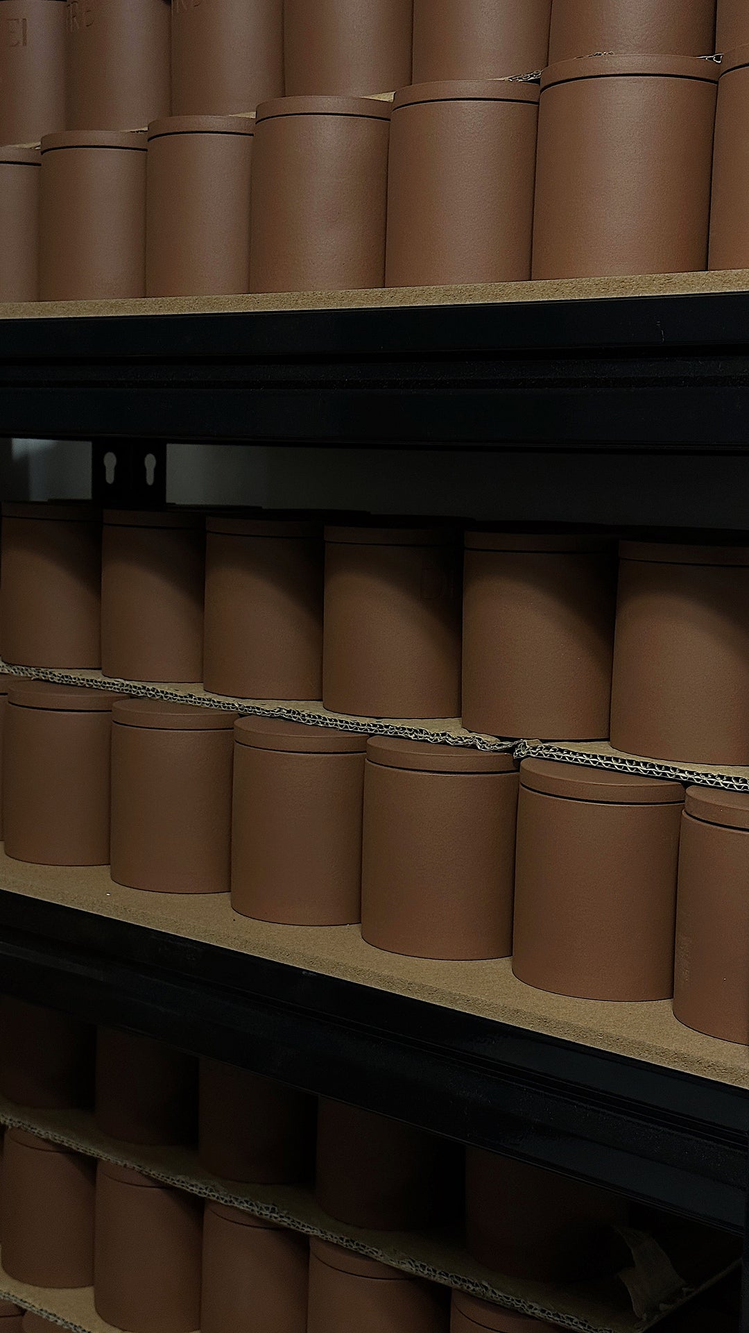 DEFREI VANNILE vessels stocked on shelves 
